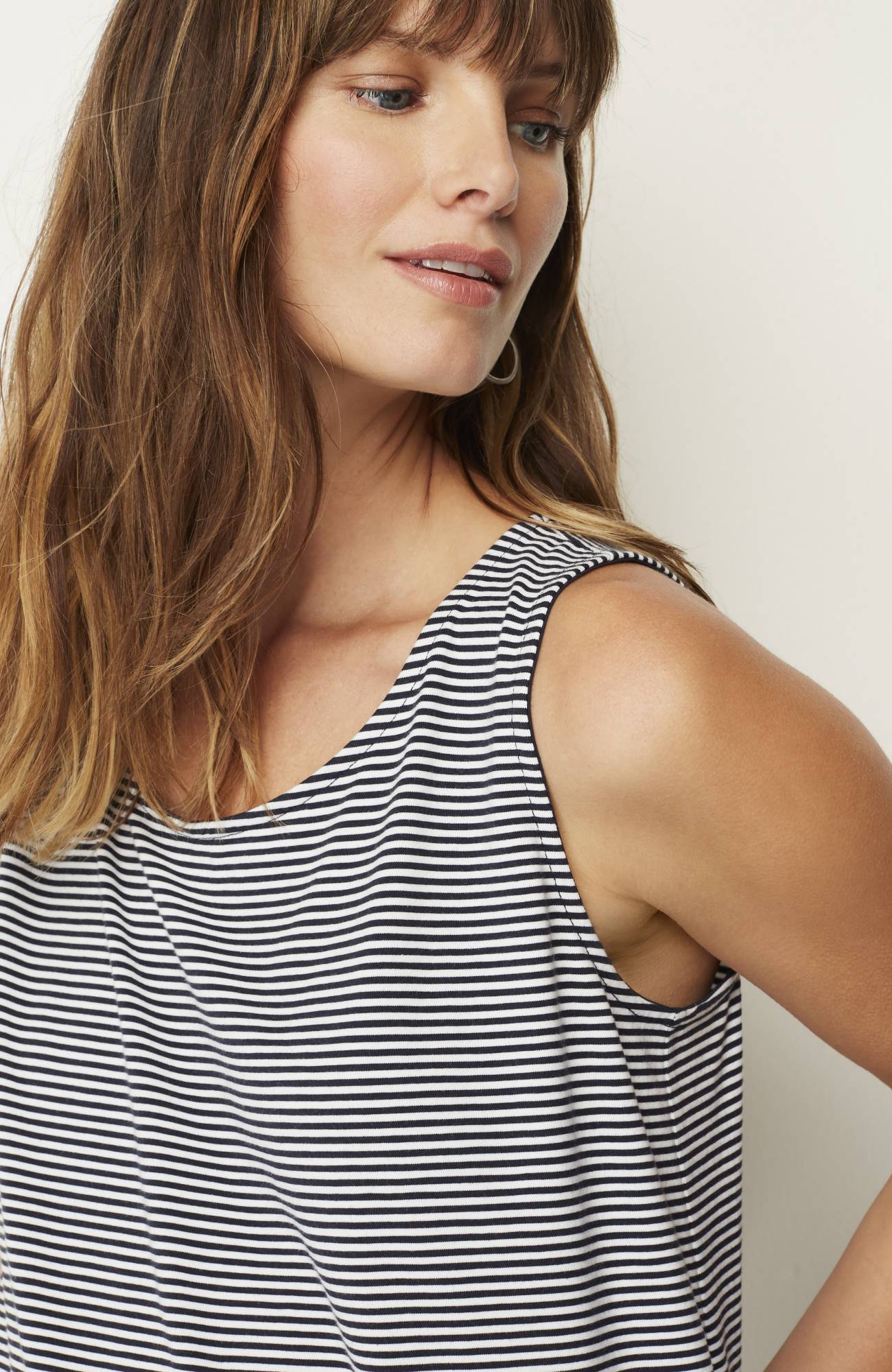 pima-stretch knit tank