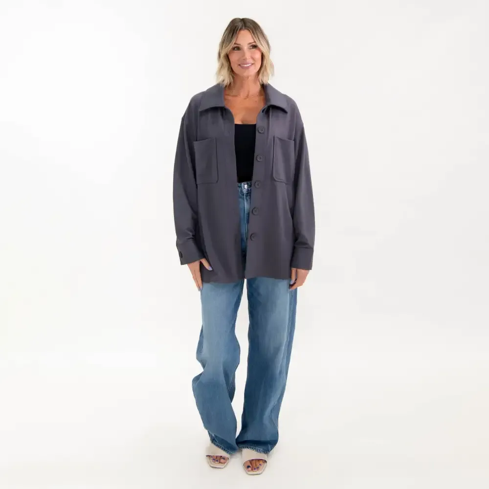 Faith Over Fear French Terry Shacket