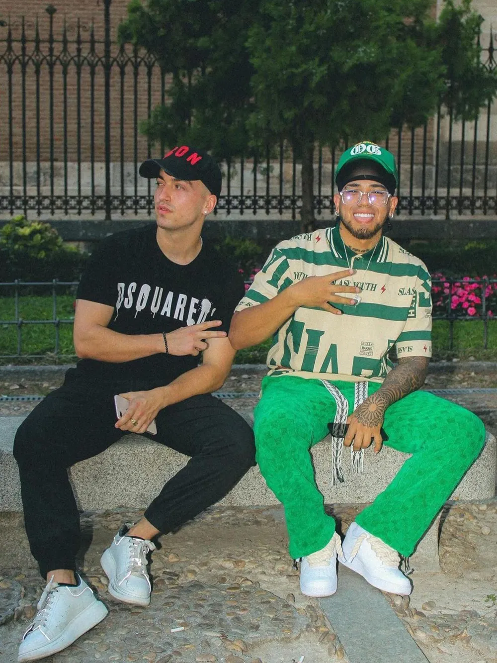 High Waist Straight Cotton Sweatpants -1284