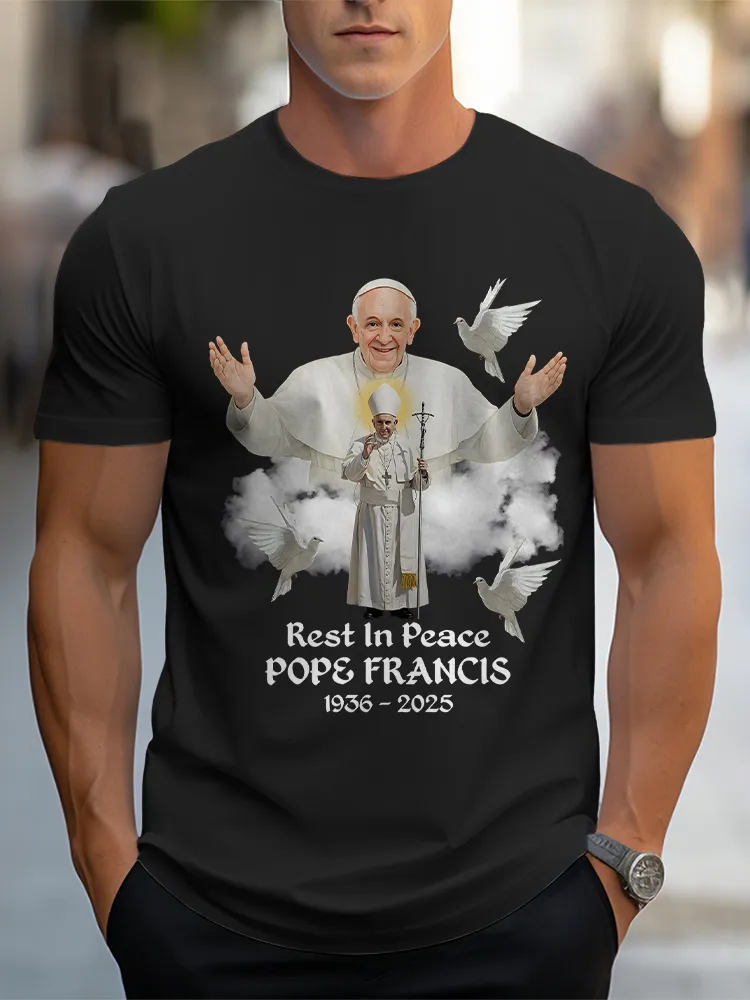 Men'S Rest In Peace 1936-2025 Short Sleeve Round Neck Pure Cotton T-Shirt