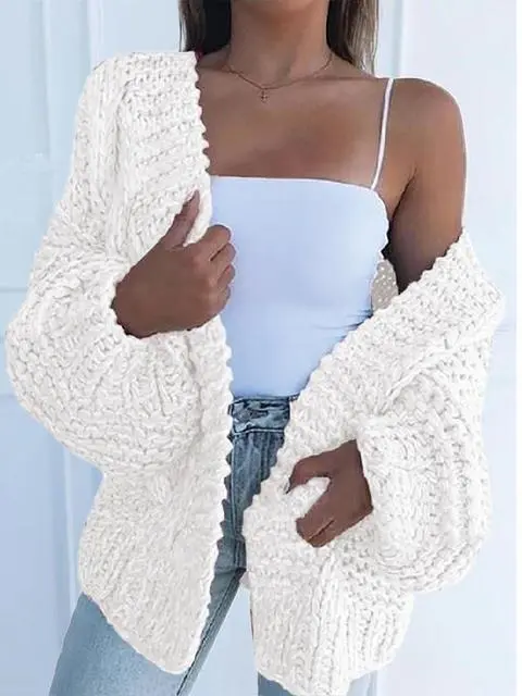 Solid Color Knitted Comfy Sweaters