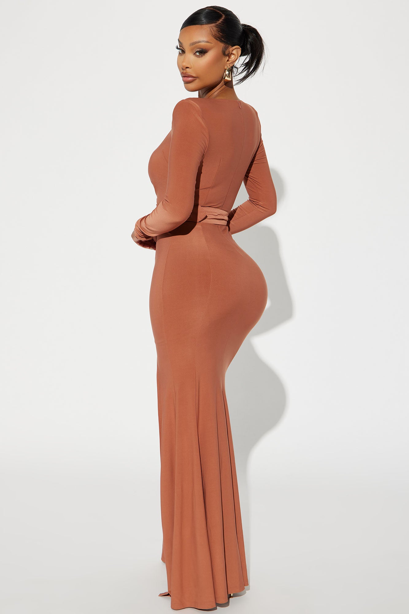 Emory Belted Maxi Dress - Camel