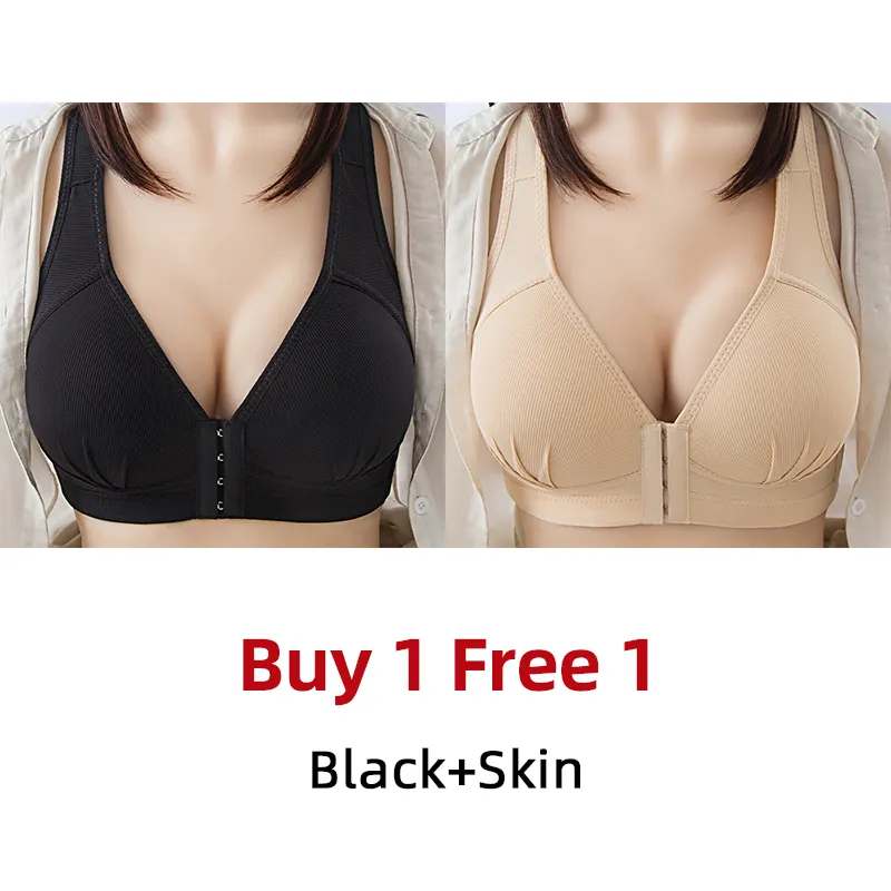 🔥 Plus Size Cotton Front Buckle Bra(50% OFF!FREE SHIPPING)