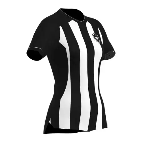 Camisa Botafogo Home 22/23 Feminina - Preta e Branca
