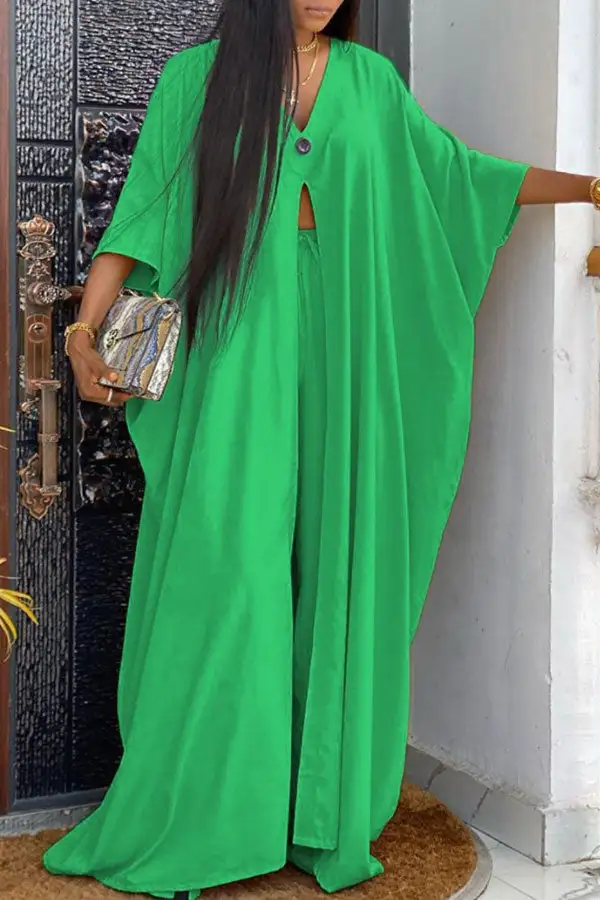 High-Slit Flowy Pant Set