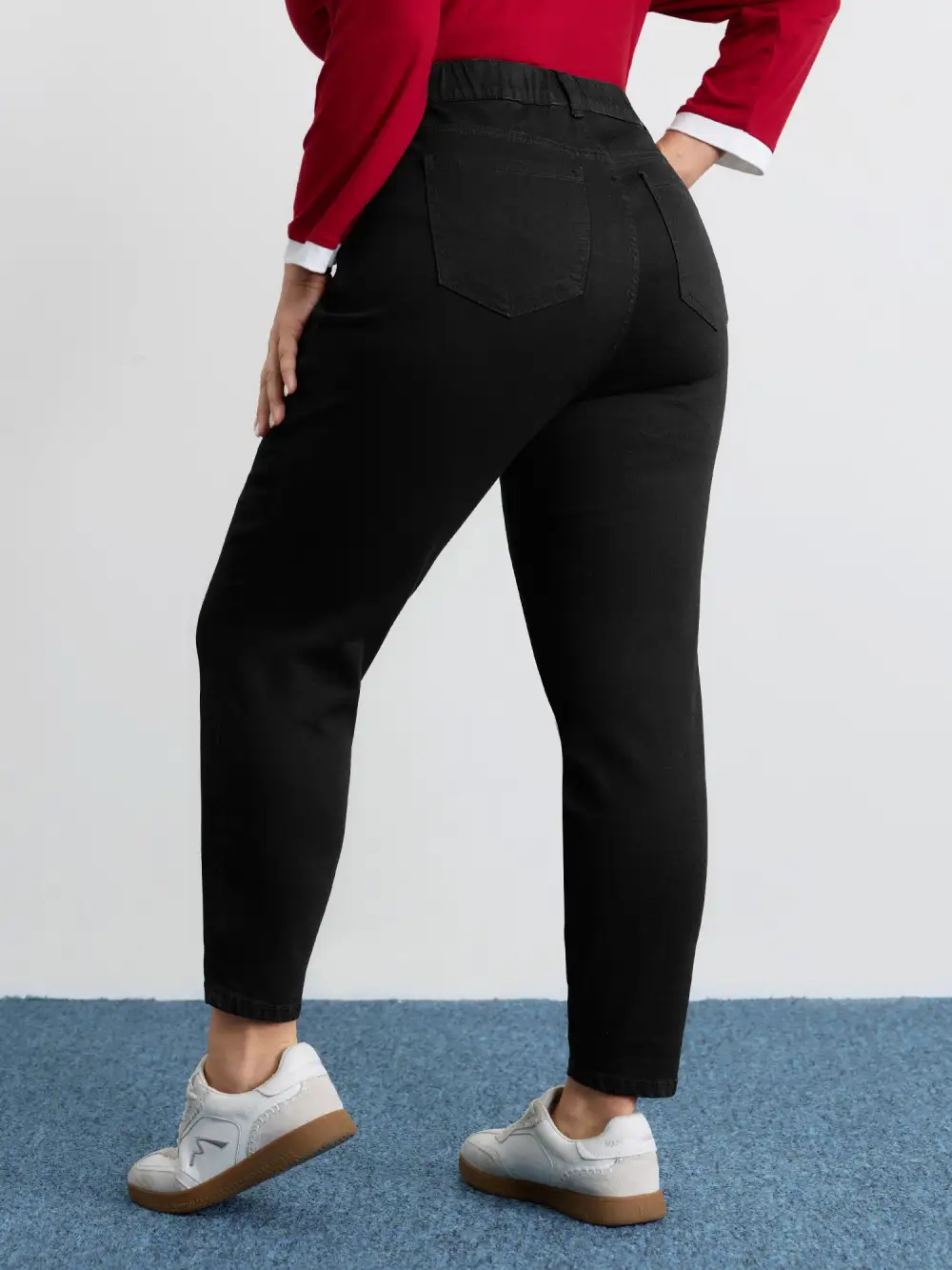 Stretchy Hot-Fixed Rhinestone Skinny-Fit Jeans