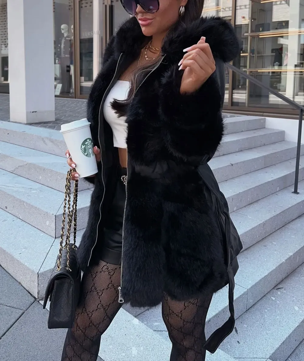 Winter Elegance Faux Fur Jacket