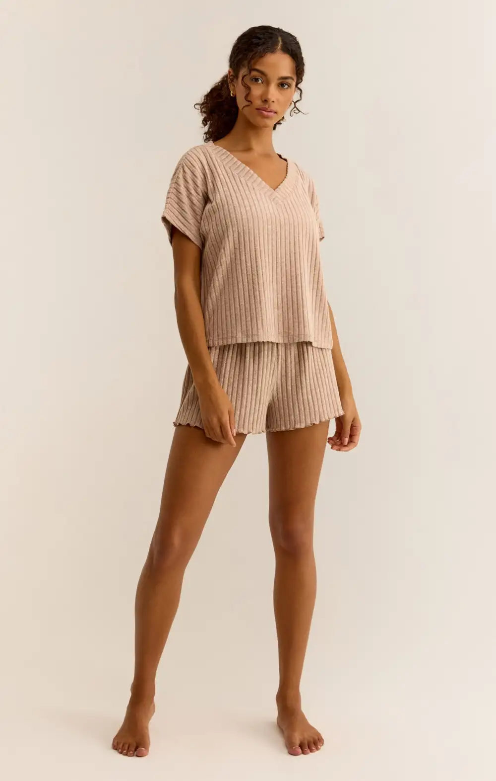 Dawn Smocked Rib Short