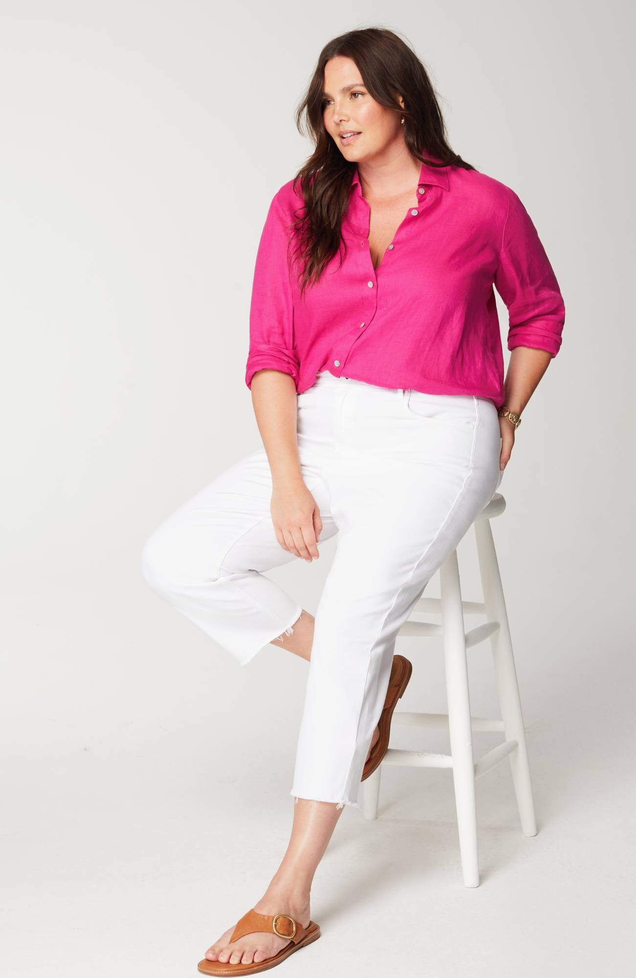 Everyday Linen Button-Front Shirt