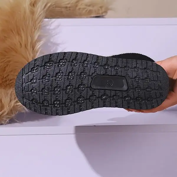 Women's Casual Plush Cuffed Thick-Soled Snow Boots 39973881S