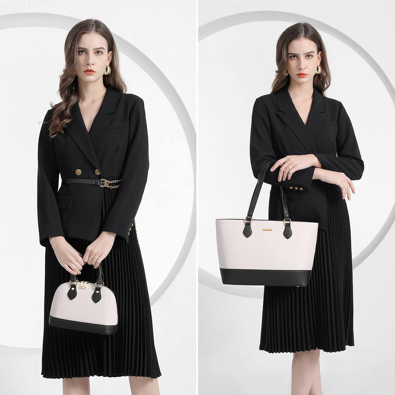 4PCS Women Fashion Handbags Purses Wallet Tote Shoulder Bags Casual Crossbody Bags, Best Valentine's Day Gift for Ladies Girls, Satchel Purse Set 4pcs