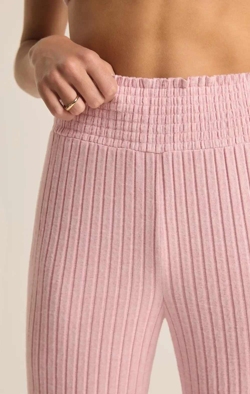 Dawn Smocked Rib Pant
