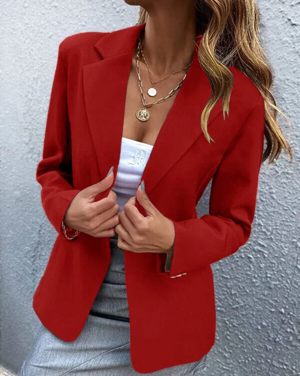 (Clearance Sale⚡) Casual Regular Fit Shawl Collar Blazer