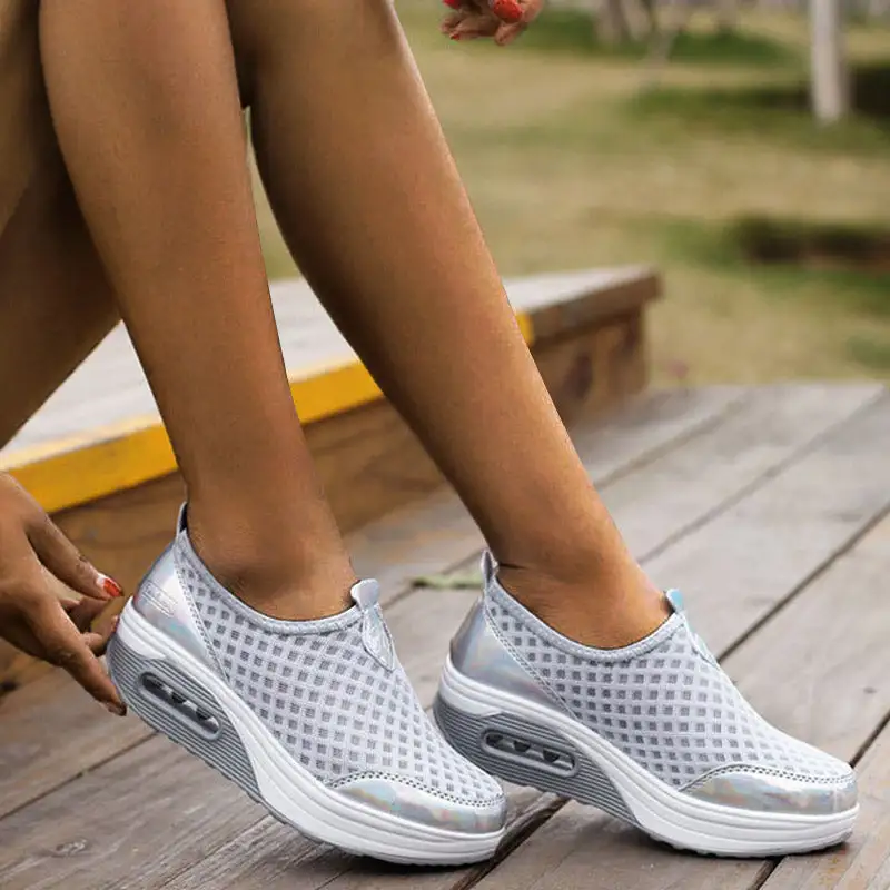 Slip On Ladies Wedge Sneakers