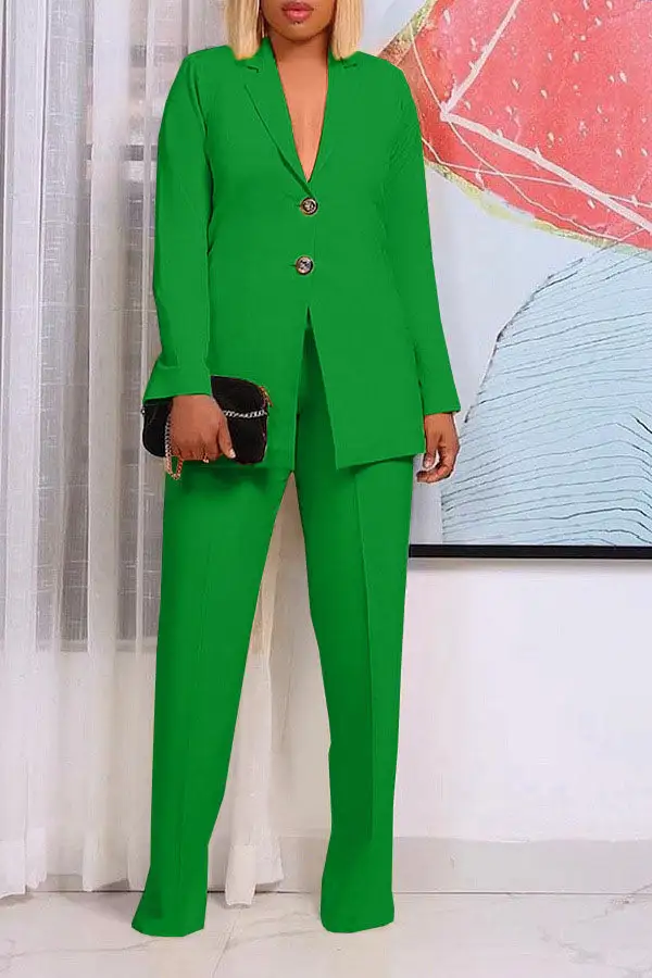Notched Lapel OL Pant Set
