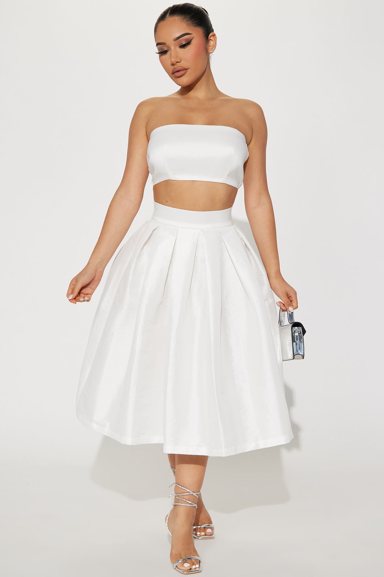 Need The Truth Skirt Set  - Off White