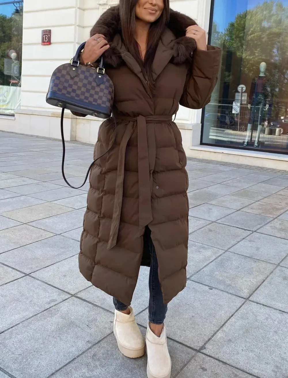 Urban Elegance Long Down Jacket