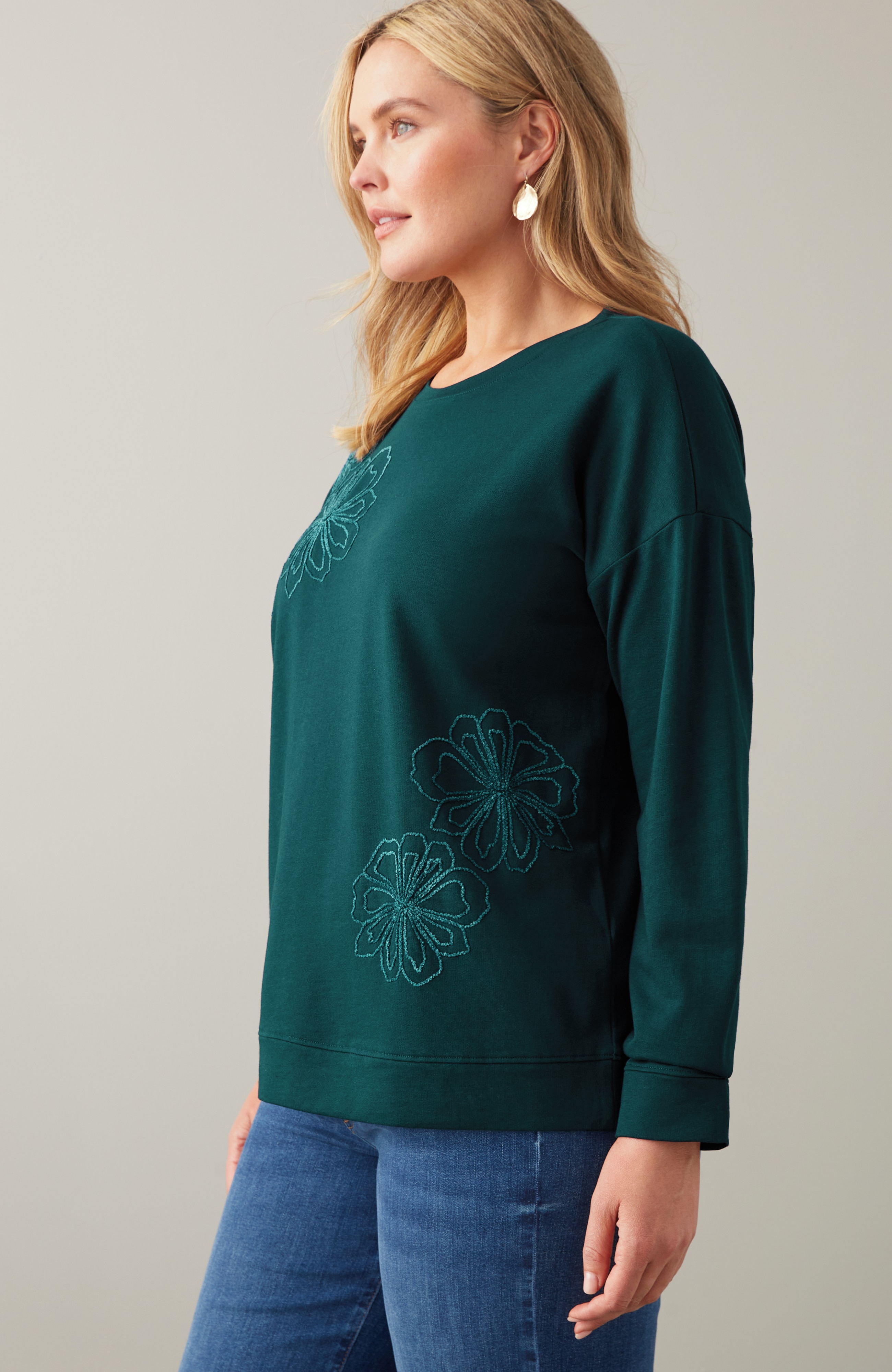 Wildflower Embroidered Sweatshirt