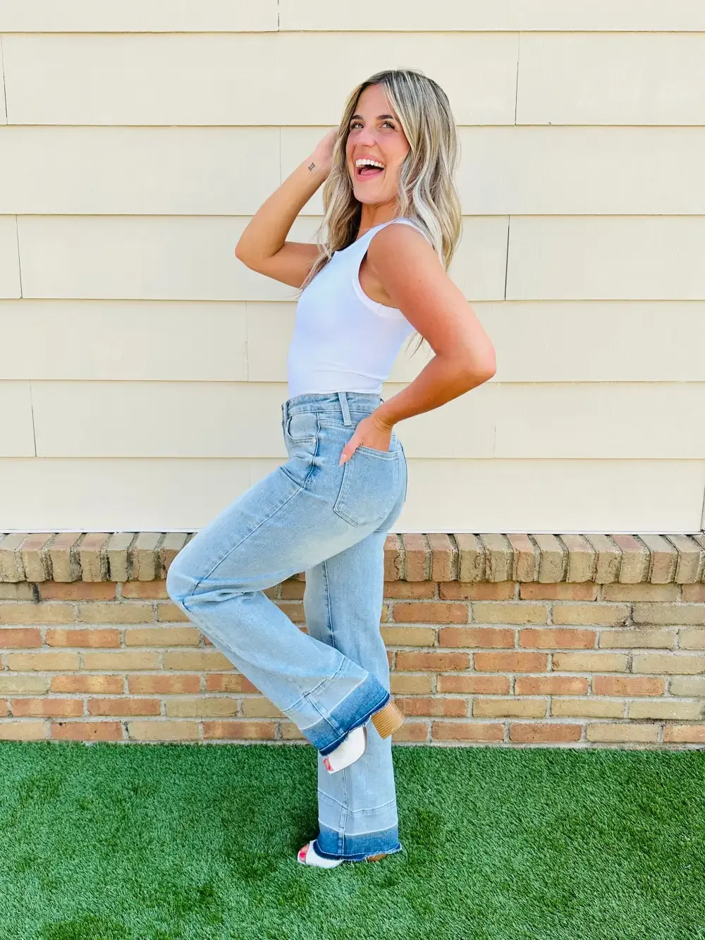 Judy Blue Release Your Inhibitions Wide Leg Jeans