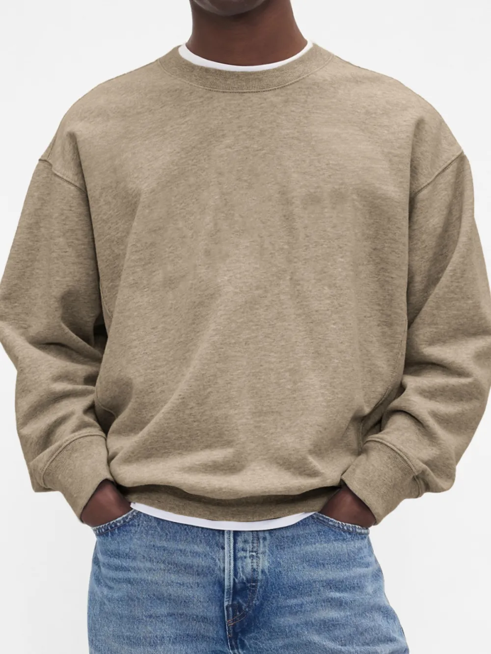 Men's Stylish Crewneck Basic Pullover Sweatershit