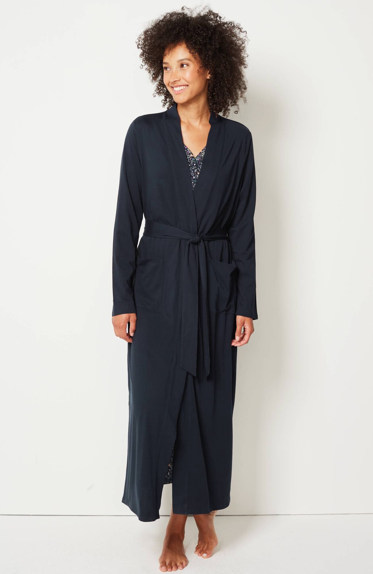 sleep ultrasoft patch-pocket robe
