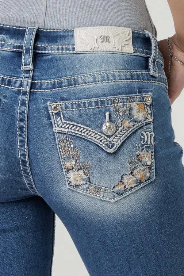 Featherington Floral Bootcut Jeans