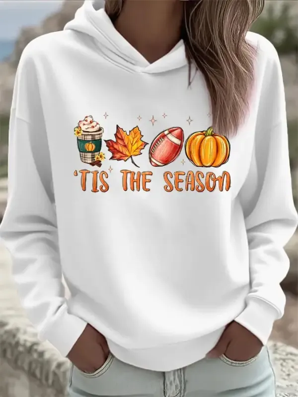 Women's Tis The Season Printed Hoodie