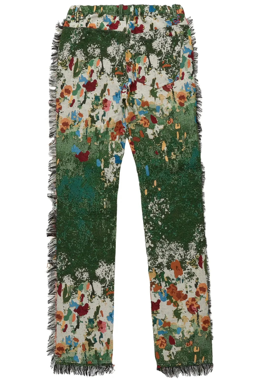 Qwin Green Tapestry Pants
