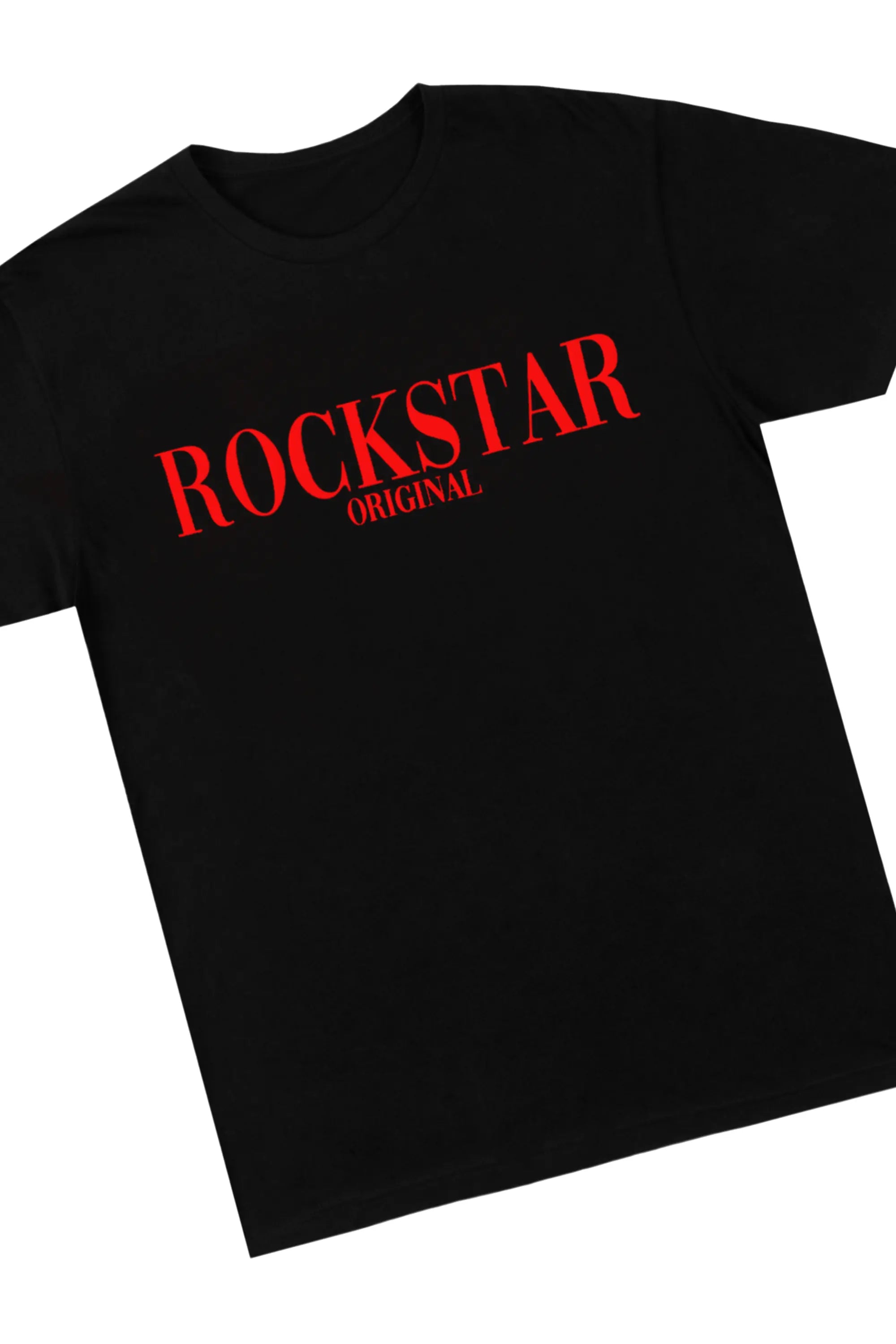 Octavio Black T-Shirt & Ritz Stacked Flare Jean Bundle