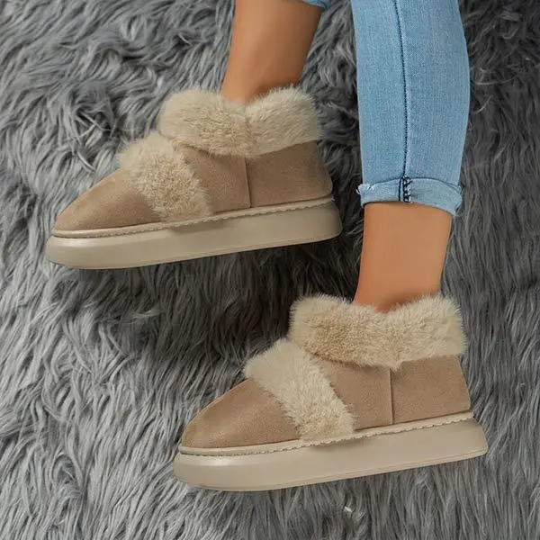 Women's Thick Sole and Insulated Casual Cotton Shoes 93595470C