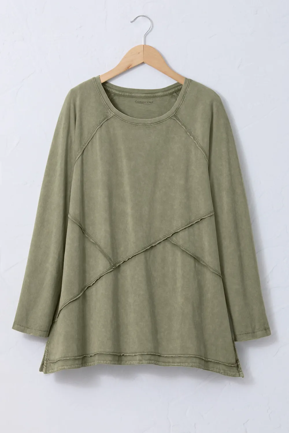 Vintage-Wash Seamed Tunic