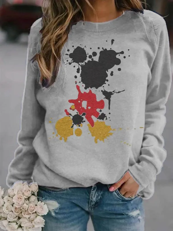 Crew Neck printing Sweatshirt