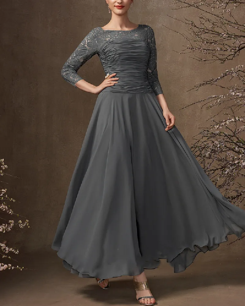 FASHION ELEGANT LACE EMBROIDERED DRESS