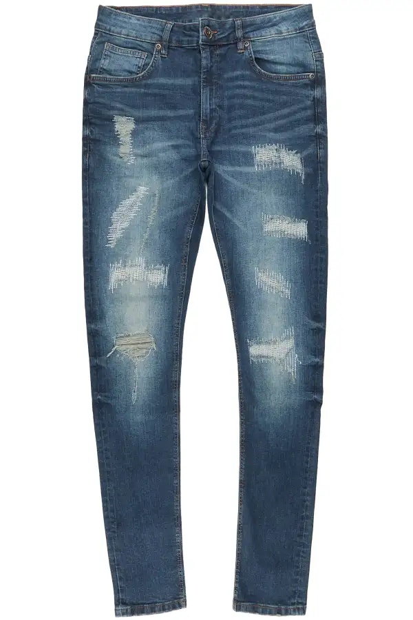 Juelz Dark Blue 5 Pocket Jean