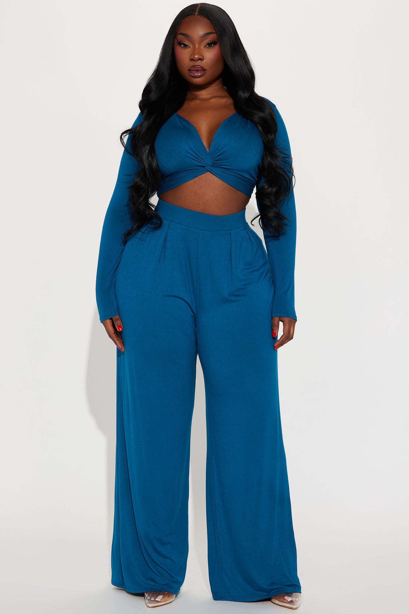 Rebecca Pant Set - Teal