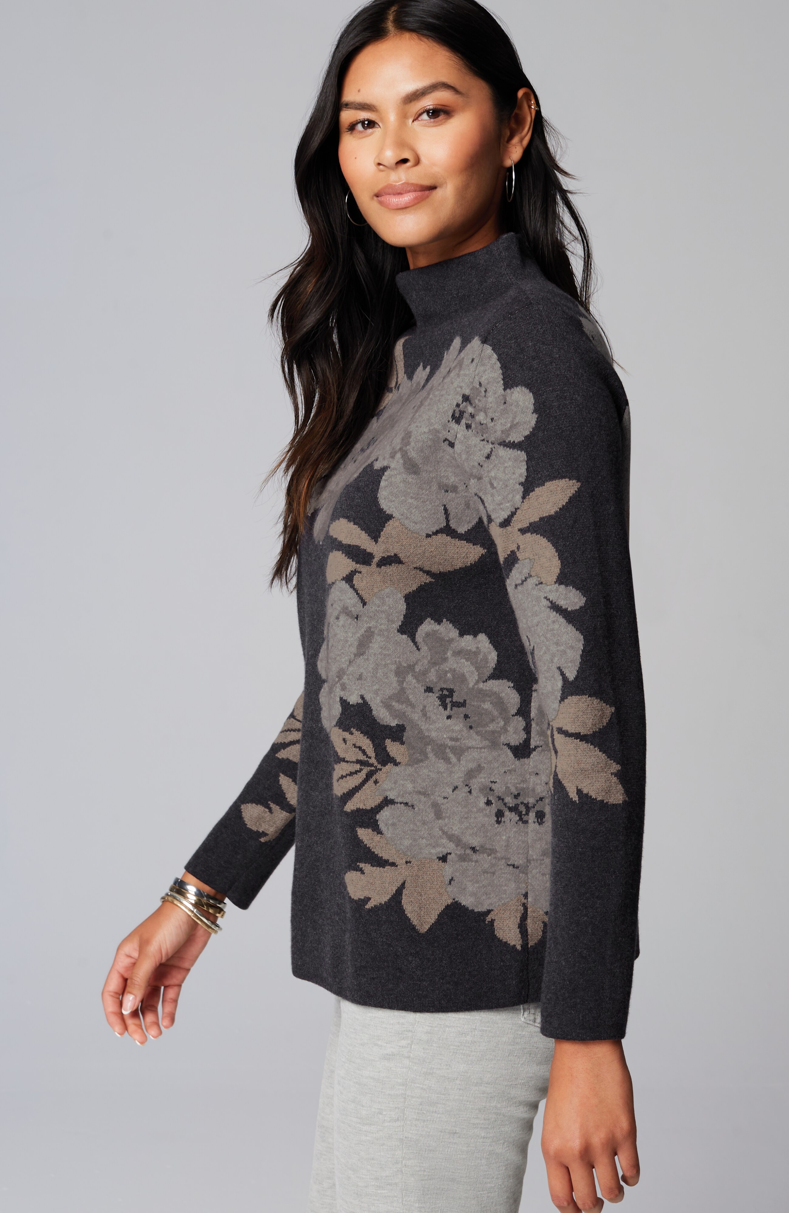 Majestic Funnel-Neck Sweater