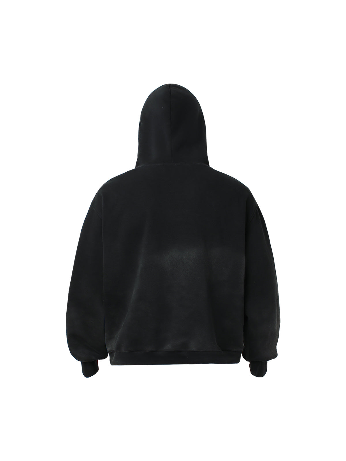 Cracked Letter Patchwork Hoodie