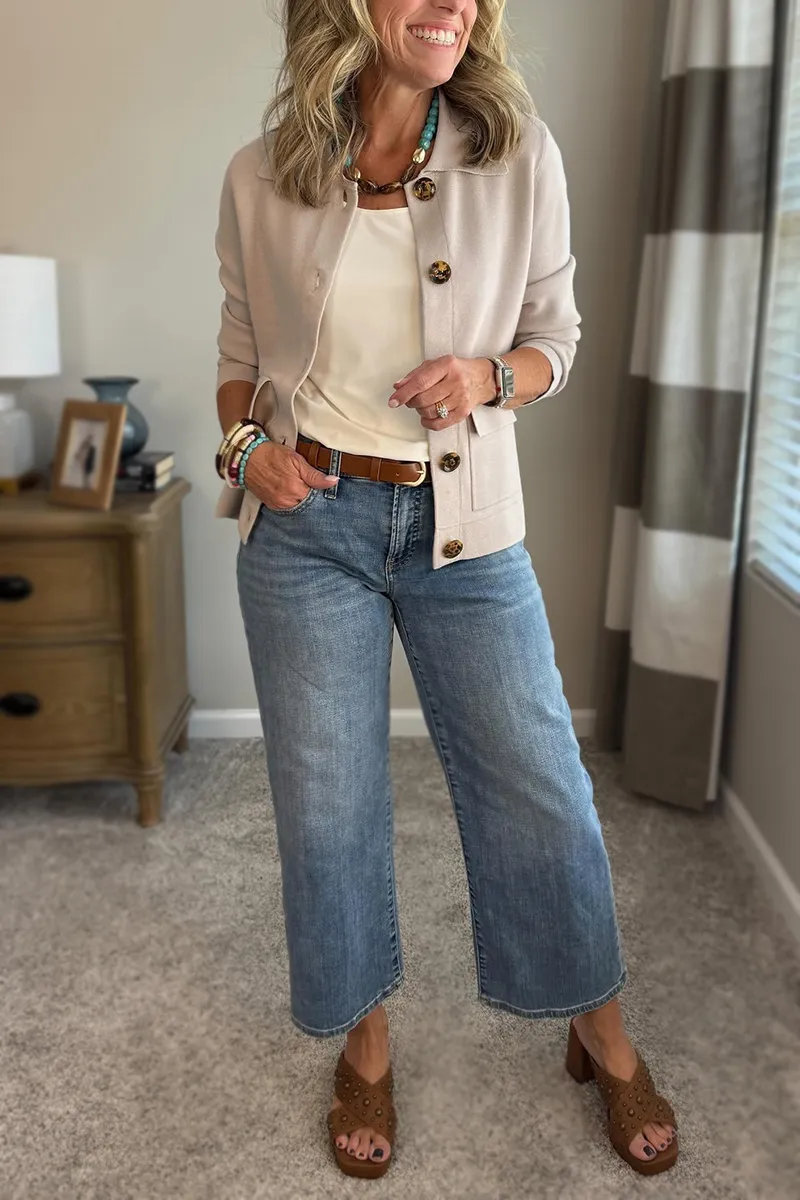 New Arrivals🔥 Casual Lapel Pocket Solid Color Jacket