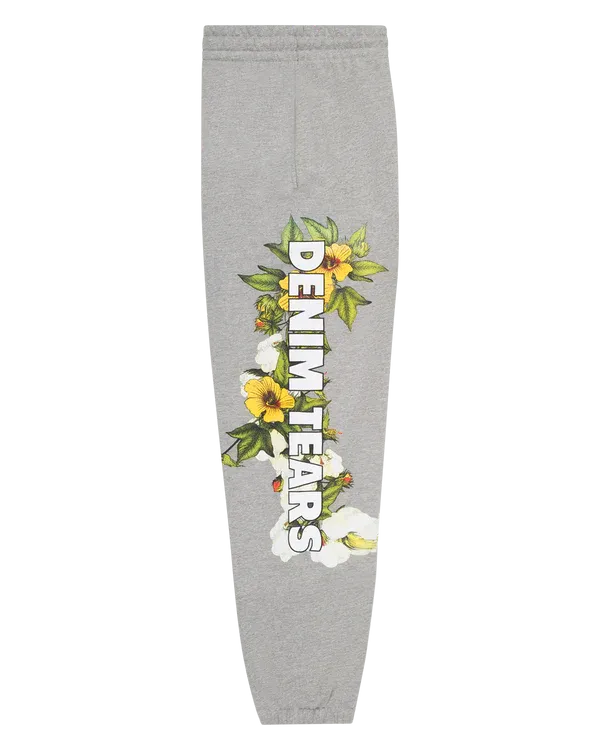 DT Floral Logo Sweatpant Grey