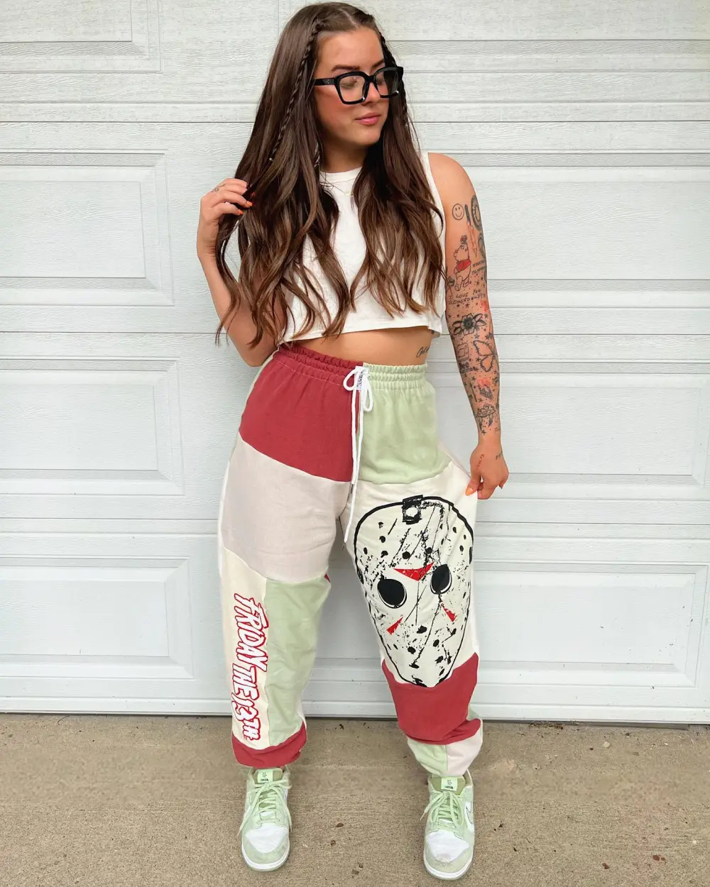 Beige sweatpants how perfect and cozy piece for your Halloween day