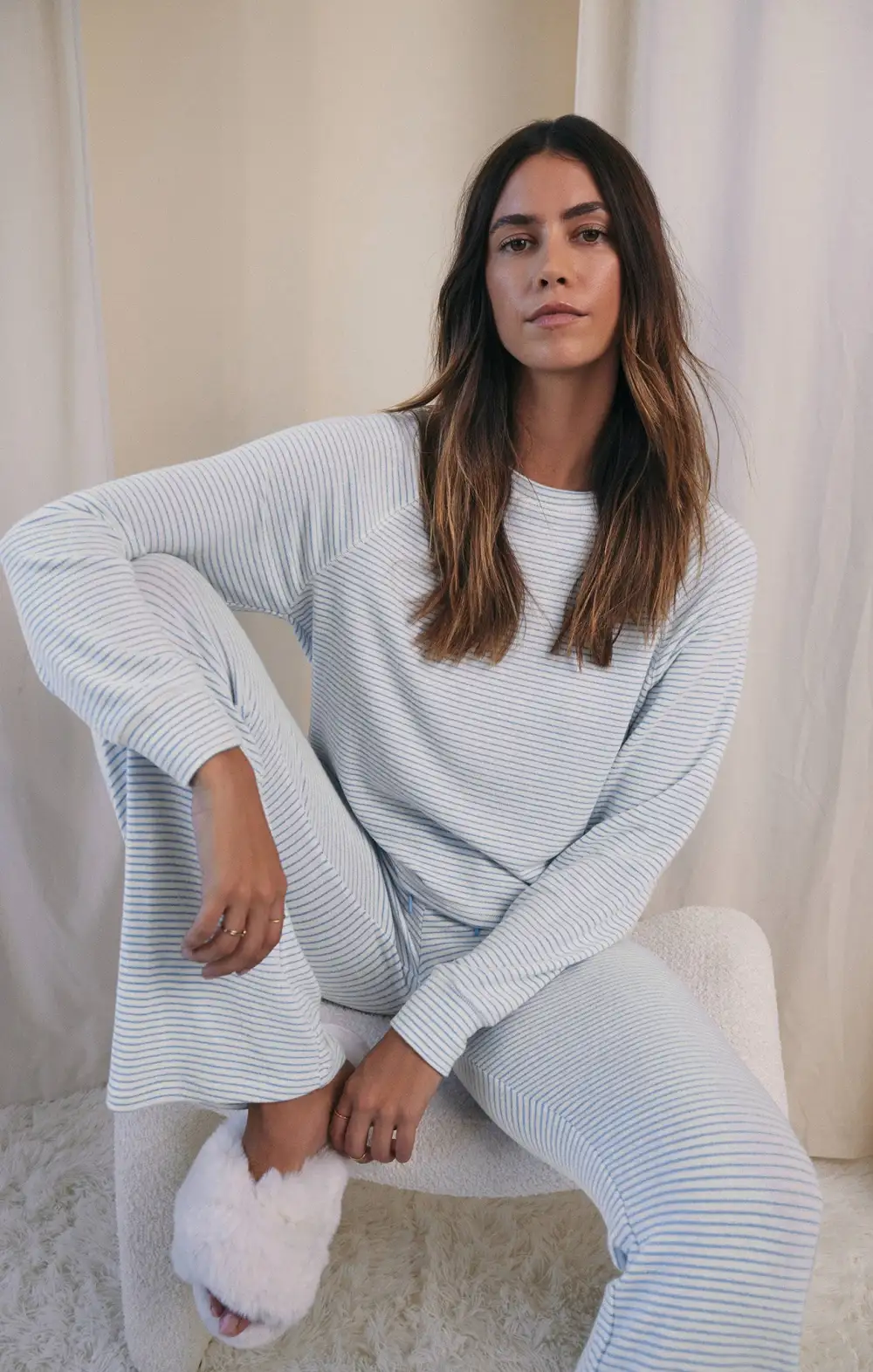 Staying In Stripe Long Sleeve Top