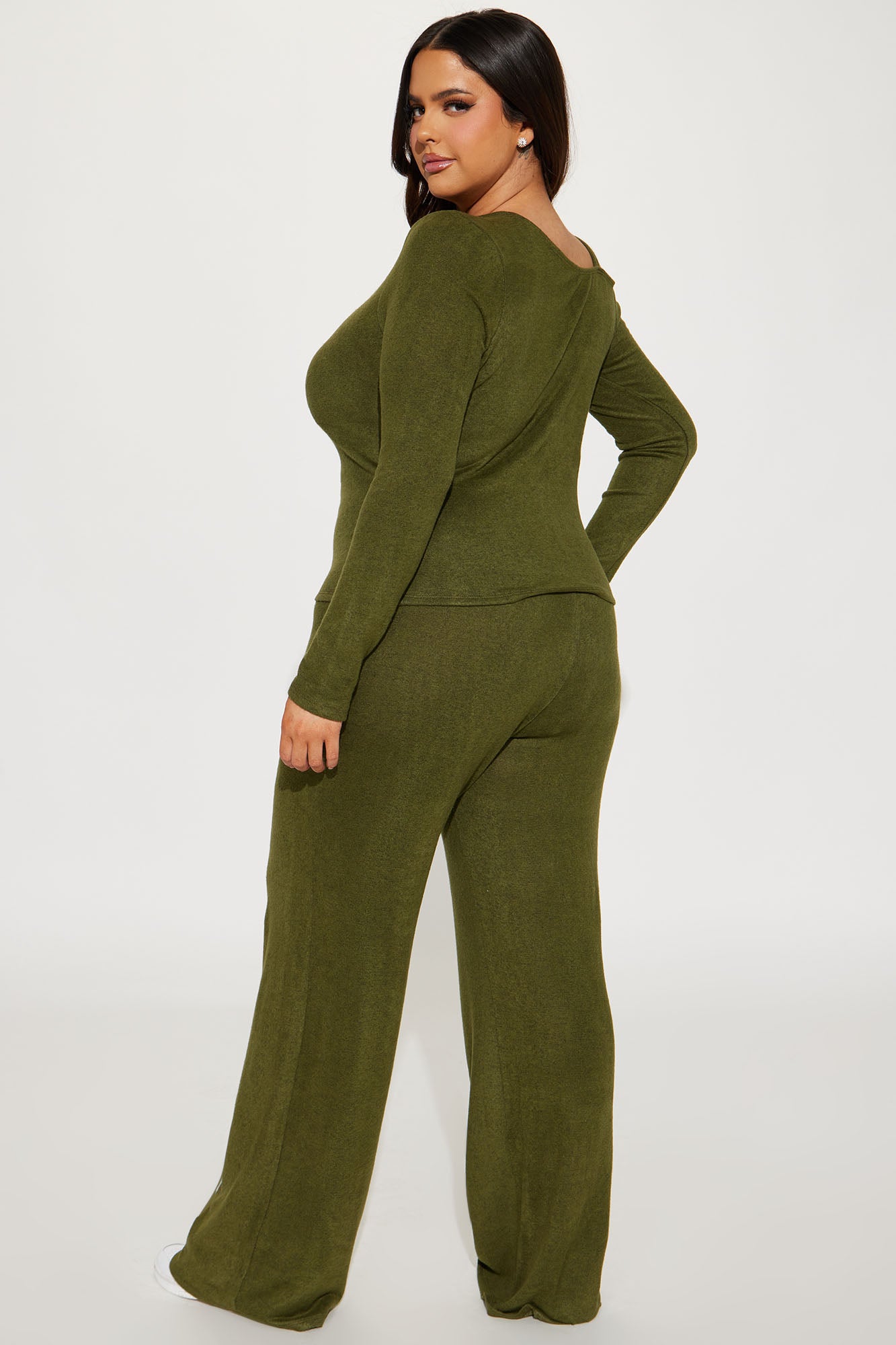 Olive Hacci Pant Set - Olive