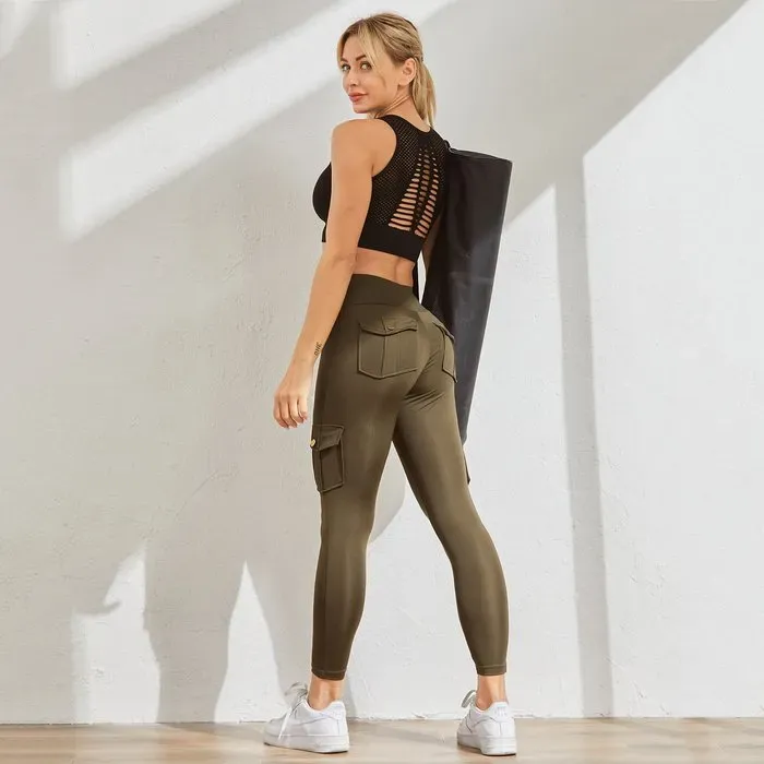 🔥Women's Pocket Sexy Stretch Leggings Fitness Track Pants