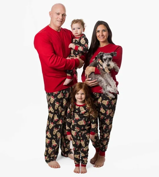 Guide My Sleigh Matching Organic Cotton Pajamas