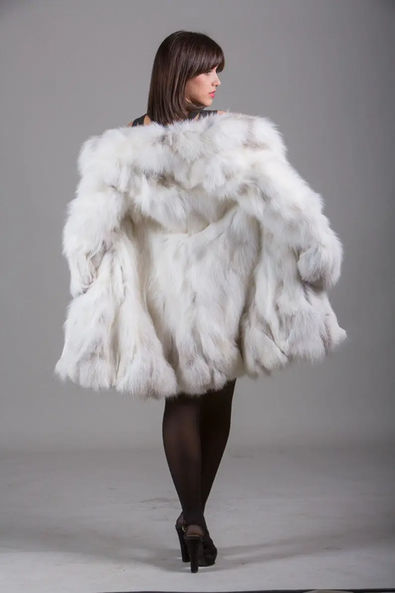 Shadow Fox Fur Coat