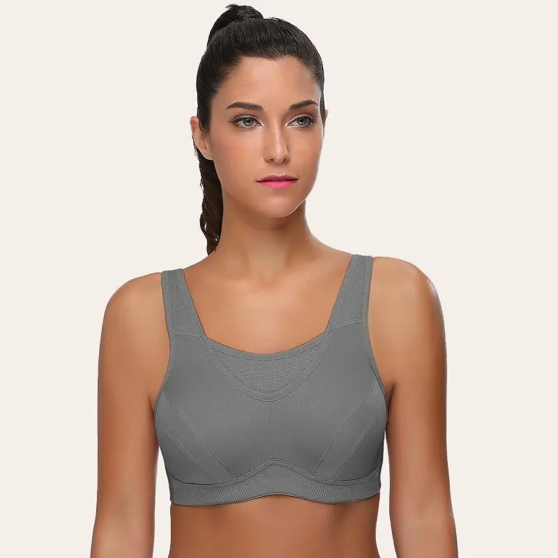 High Impact Wire-free Non Padded Sports Bra Gym Yoga Workout In More Color Options