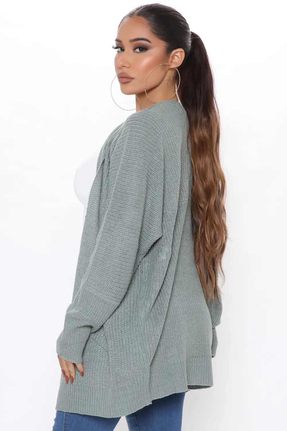 Just Go With It Cardigan - Sage