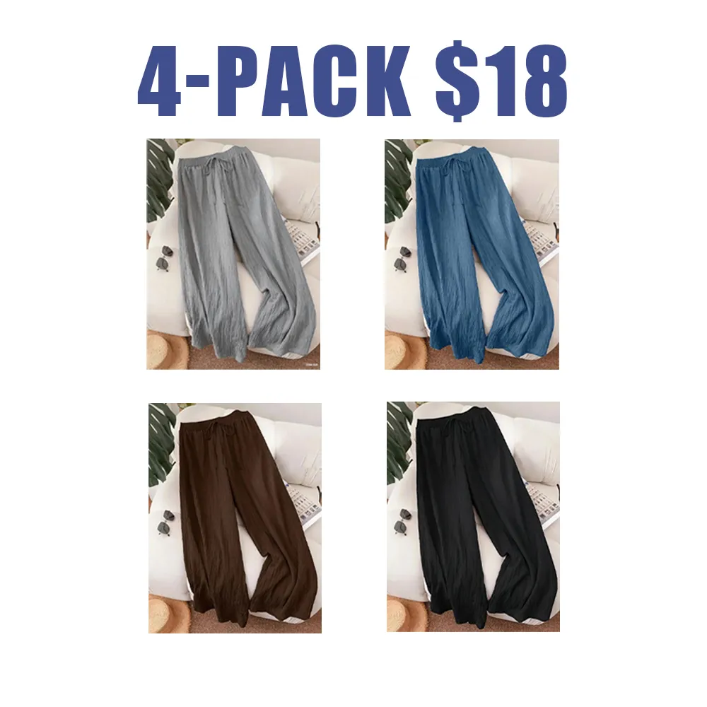 Women's Casual Wide Leg Pants – Comfy, Loose Fit Trousers for All Seasons