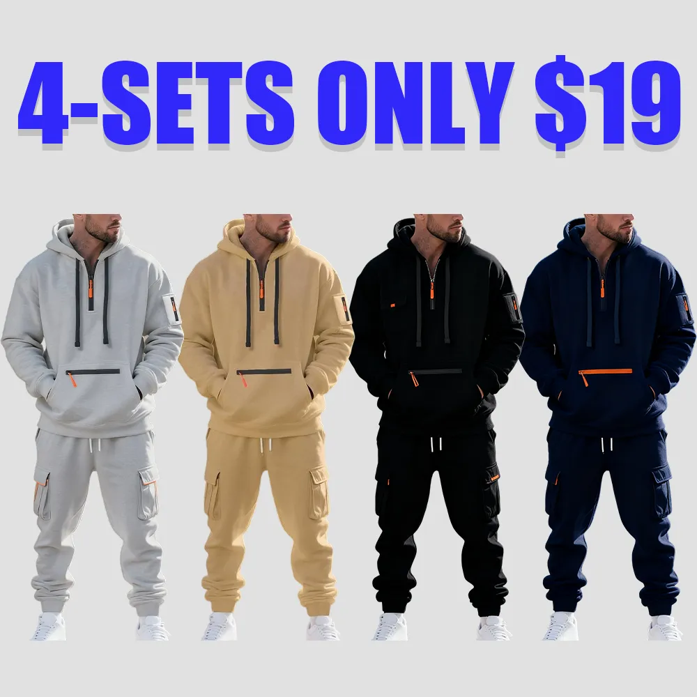 Men's Warm Fleece-Lined Workwear Set