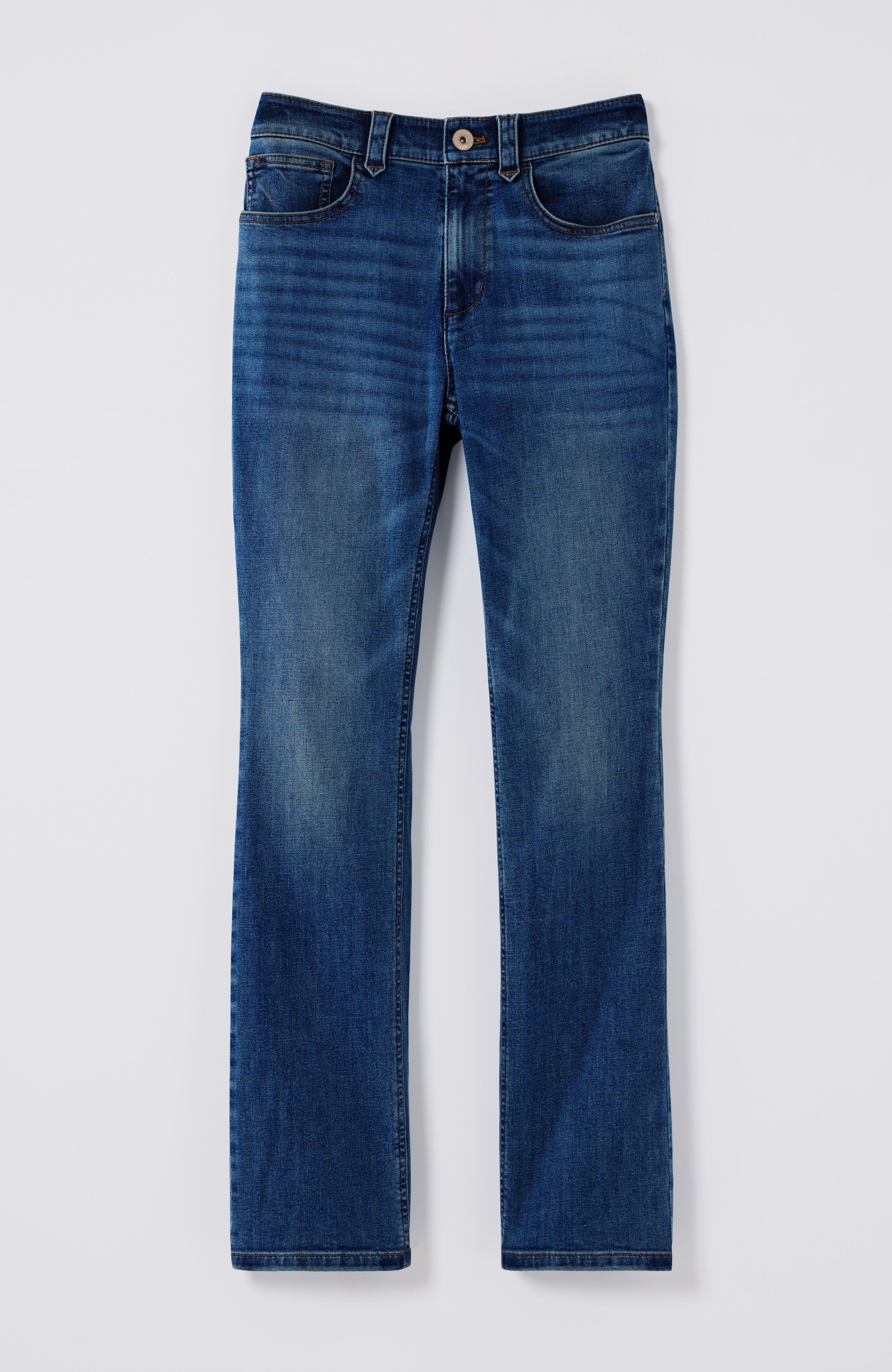 High-Rise Demi-Boot Ankle Jeans